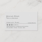 Moderner einfacher rosa QR-Code Visitenkarte (Rückseite)