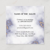 Moderner einfacher Salon-Rabattcoupon Rabattkarte (Rückseite)