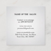 Moderner einfacher Salon-Rabattcoupon Rabattkarte (Rückseite)