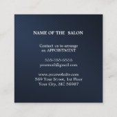 Moderner einfacher Salon-Rabattcoupon Rabattkarte (Rückseite)