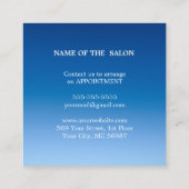 Moderner einfacher Salon-Rabattcoupon Rabattkarte (Rückseite)