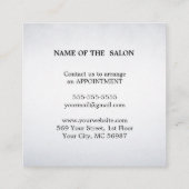 Moderner einfacher Salon-Rabattcoupon Rabattkarte (Rückseite)