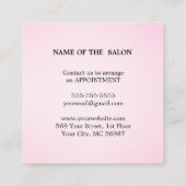 Moderner einfacher Salon-Rabattcoupon Rabattkarte (Rückseite)