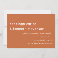 Moderner einfacher Schriftart Boho Burnt Orange We