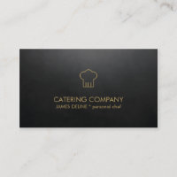 Moderner einfacher schwarzer GoldCatering-Koch