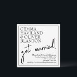 Moderner einfacher Spaß an der Hochzeitsempfehlung Einladung<br><div class="desc">Die Eleganz eines hübschen Serif-Schriftartes steht im Kontrast zu der lässigen Handschrift,  die in diesem Hochzeitsempfang 2-in-1-Ankündigung und Einladung steht. Verwenden Sie die Vorlagenfelder,  um Ihre eigenen Details hinzuzufügen und können Sie die Farben,  Schriftart,  das Layout beliebig ändern!</div>