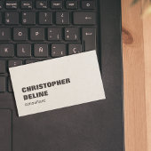 Moderner, einfacher, stilvoller Papierbrown-Berate Visitenkarte