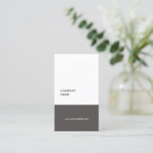 Moderner einfacher Texturgrau-Berater Visitenkarte (Stehend Vorderseite)