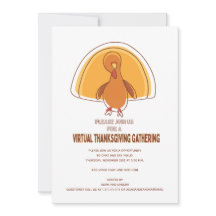 Moderner einfacher Türkei Virtual Erntedank