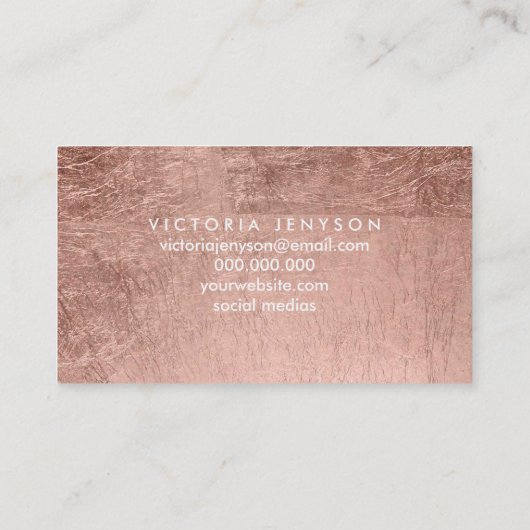 Moderner einfacher visitenkarte (Rückseite)