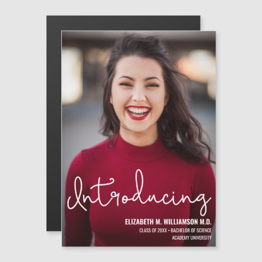 Moderner Einführungslehrer Magneteinladung (Vorne/Hinten)