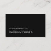 Moderner, einzigartiger Black Red Personal Trainer Visitenkarte (Rückseite)