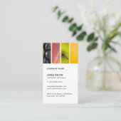 Moderner, einzigartiger Fruchternährungsschuler Visitenkarte (Stehend Vorderseite)