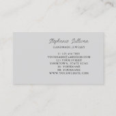 Moderner, einzigartiger handgefertigter Schmuck Visitenkarte (Rückseite)