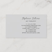 Moderner Einzigartiger Kunsttherapeut Visitenkarte (Rückseite)