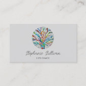 Moderner einzigartiger Life Coach Visitenkarte (Vorderseite)