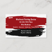 Moderner, einzigartiger Malservice Visitenkarte (Vorderseite)