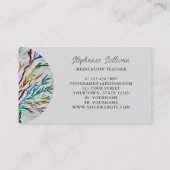 Moderner Einzigartiger Meditationslehrer Visitenkarte (Rückseite)