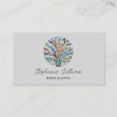 Moderner, einzigartiger Reiki Master Visitenkarte (Vorderseite)