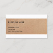 Moderner, einzigartiger Texturbraun-Berater Visitenkarte (Vorderseite)