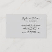 Moderner, einzigartiger Yoga-Lehrer Visitenkarte (Rückseite)