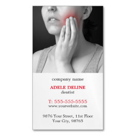 Moderner einzigartiger Zahnarzt Magnetische Visitenkarte