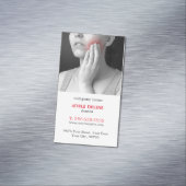 Moderner einzigartiger Zahnarzt Magnetische Visitenkarte (Beispiel)