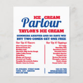 Moderner Eiscreme-Flyer Flyer (Vorne)