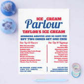 Moderner Eiscreme-Flyer Flyer (Einzeln)