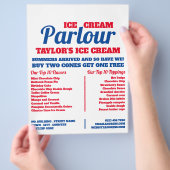 Moderner Eiscreme-Flyer Flyer (Hand)