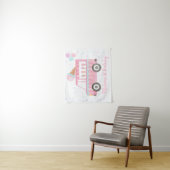 Moderner Eiscreme-LKW Geburtstagsgeschichte Wandteppich (Beispiel)