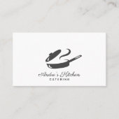 Moderner Eisenerz-Skillet-Catering Visitenkarte (Vorderseite)