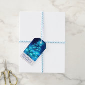 Moderner Electric Blue Christmas Tree mit Licht Geschenkanhänger (Mit Garn)