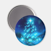 Moderner Electric Blue Christmas Tree mit Licht Magnet (Vorderseite/Rückseite)