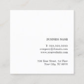 Moderner Elegant Blue Kraft Paper Consultant Quadratische Visitenkarte (Rückseite)