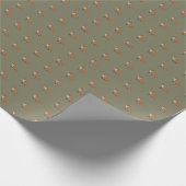 Moderner Elegant Fox Geschenkpapier (Ecke)