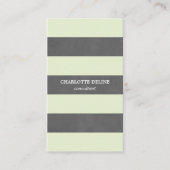 Moderner Elegant Texture Gray Green Berater Visitenkarte (Vorderseite)