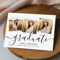 Moderner Eleganter 4 Foto Collage Script Abschluss