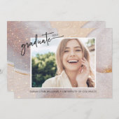 Moderner Eleganter Abschluss Ankündigung (Vorne/Hinten)