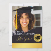 Moderner Eleganter Abschluss Einladung (Vorderseite)