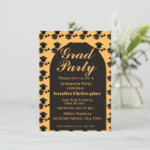 Moderner Eleganter Abschluss Einladung (Stehend Vorderseite)