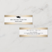 Moderner eleganter Abschluss-Namenskarte Telefonnummerkarte (Vorne/Hinten)