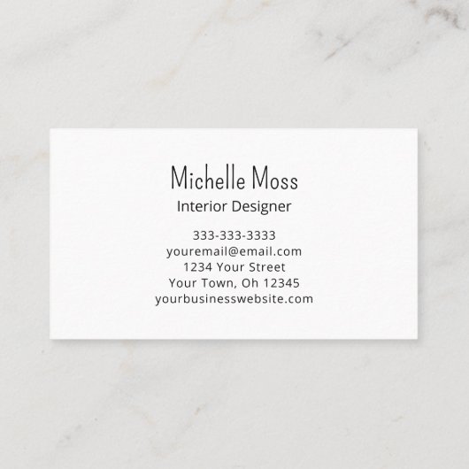 Moderner, eleganter Abstrakter Designer für Lila I Visitenkarte (Rückseite)