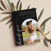 Moderner Eleganter Arch Foto Script Abschluss Schw