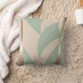 Moderner eleganter Beige- und sanfter grüner Golda Kissen (Decke)