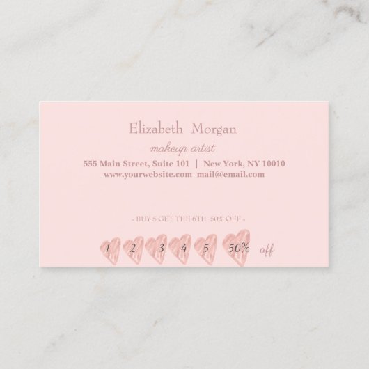 Moderner eleganter Beruflicher Glitzer Bokeh Heart Treuekarte (Rückseite)