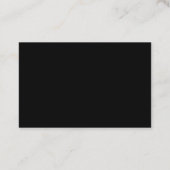 Moderner Eleganter Black Gold Beruflich Schlicht L Visitenkarte (Rückseite)