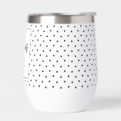 Moderner eleganter Black & White Persönlicher Name (Links)