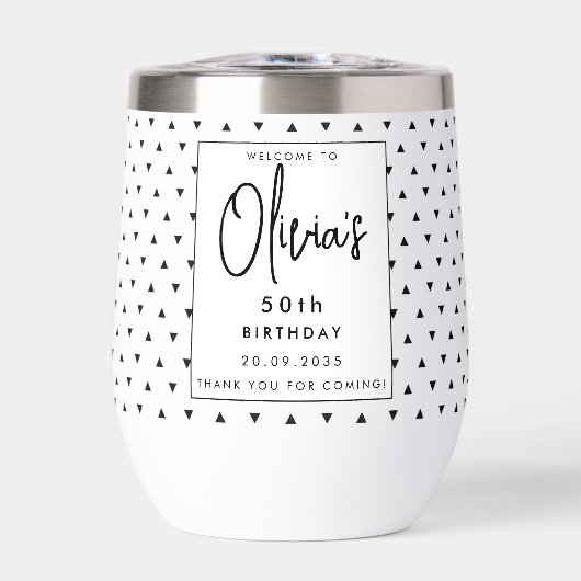 Moderner eleganter Black & White Persönlicher Name (Vorderseite)