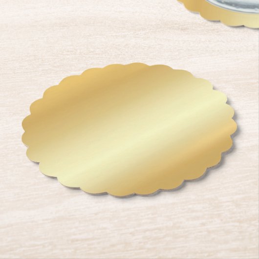 Moderner, eleganter Blank-Template-Glamour Gold Untersetzer (angewinkelt)